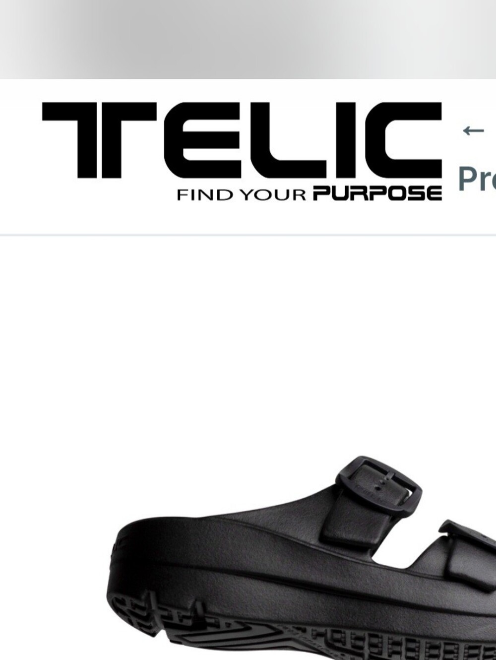 TELIC Mallorca Double Buckle Recovery Slide Sandals Black Unisex M / Women 8–8.5